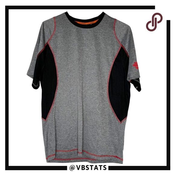 Harley-Davidson Men's Motorclothes H-D Performance T-Shirt Gray Black Large - Picture 1 of 7